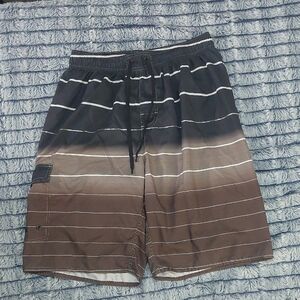 Men's‎ Black and Brown Swim Shorts size 36